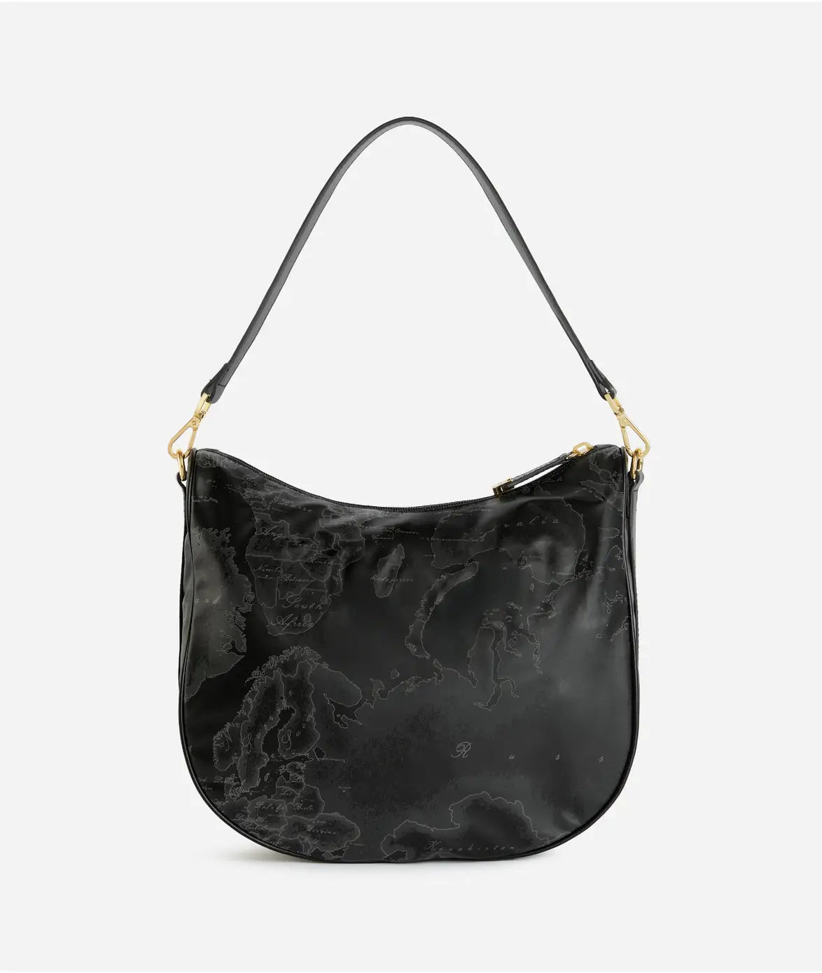 Borsa sottospalla e tracolla in tessuto Geo Soft Black - Alviero Martini Prima Classe