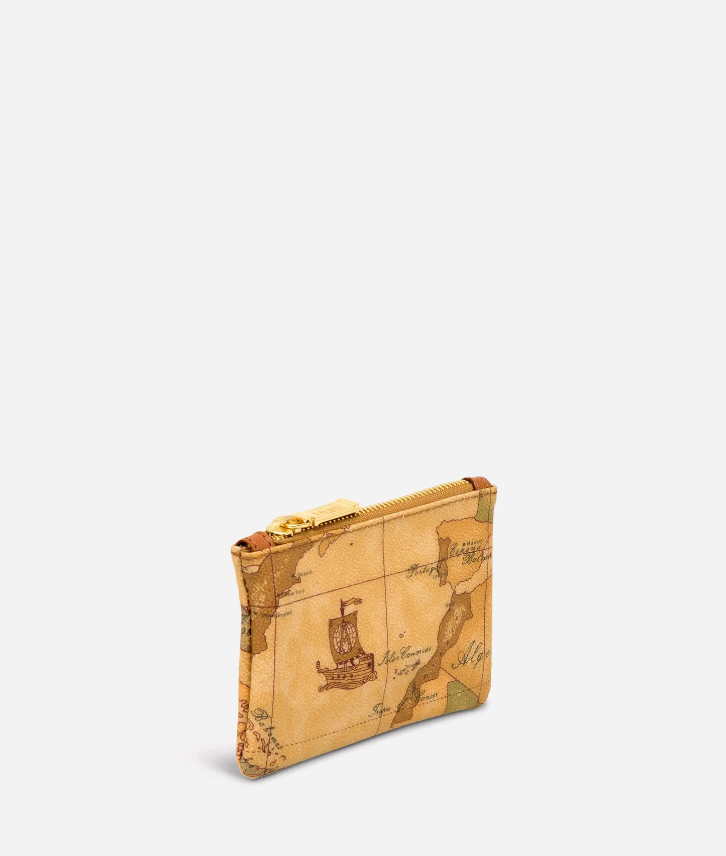 Pochette piccola in tessuto stampato con cartina geografica Geo Classic - Alviero Martini Prima Classe