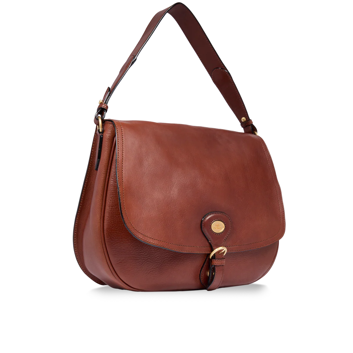 Borsa a spalla in pelle grande con patta frontale - Isadora - The Bridge