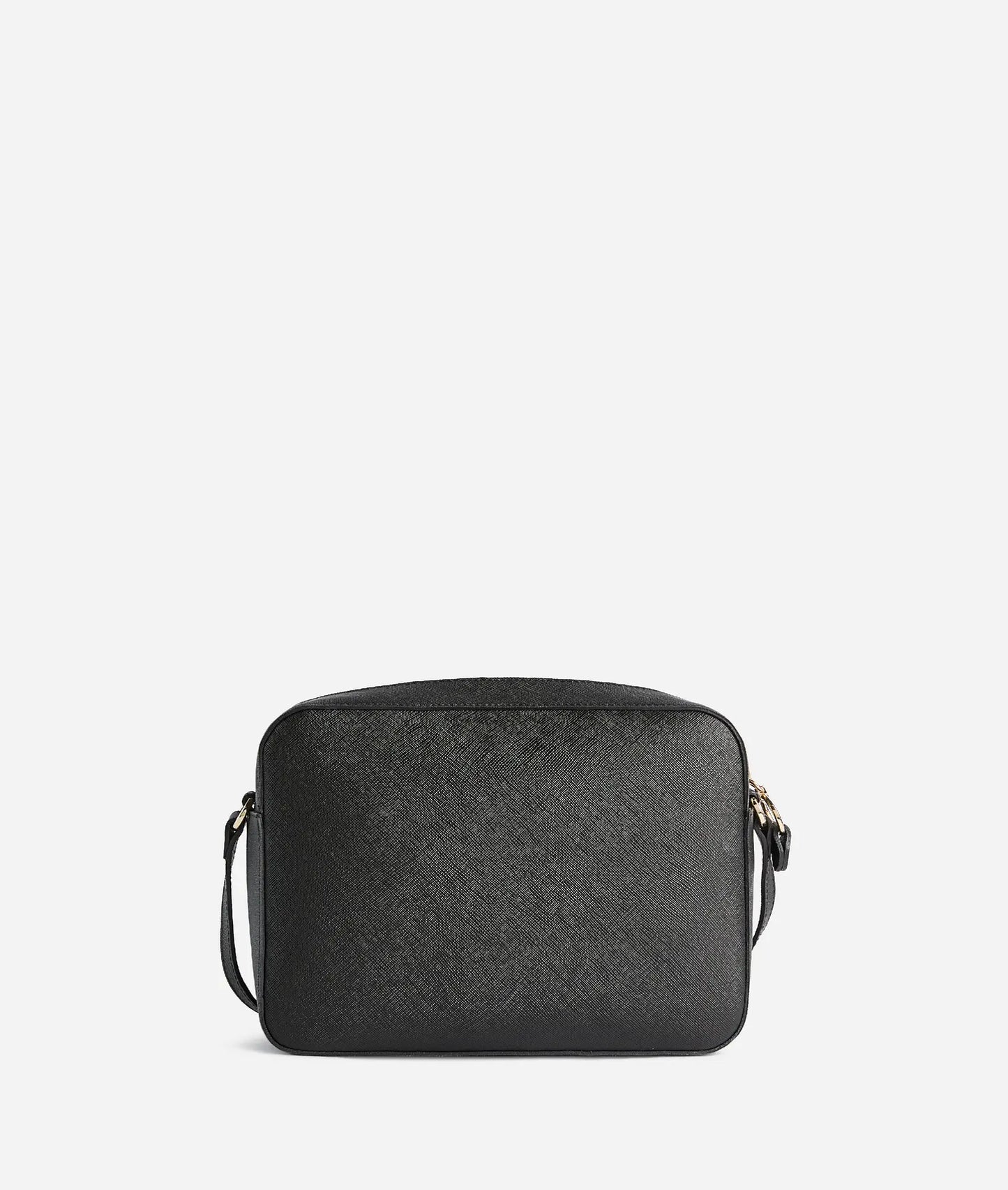 Borsa a tracolla reporter in tessuto goffrato Nero con inserto Geo Night - Windy City - Alviero Martini Prima Classe