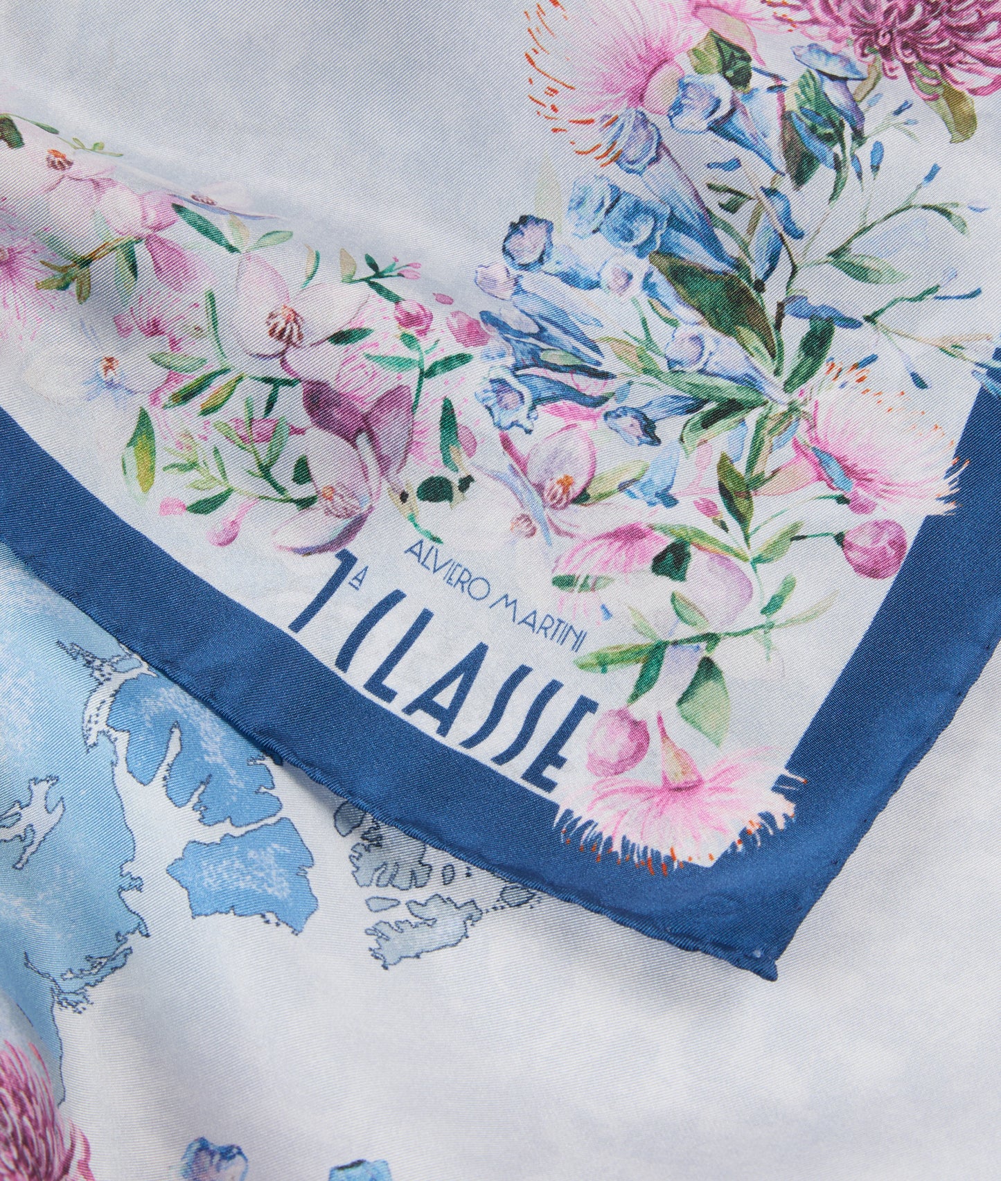 Foulard in seta stampa Fiori Australiani 90x90 - Alviero Martini Prima Classe