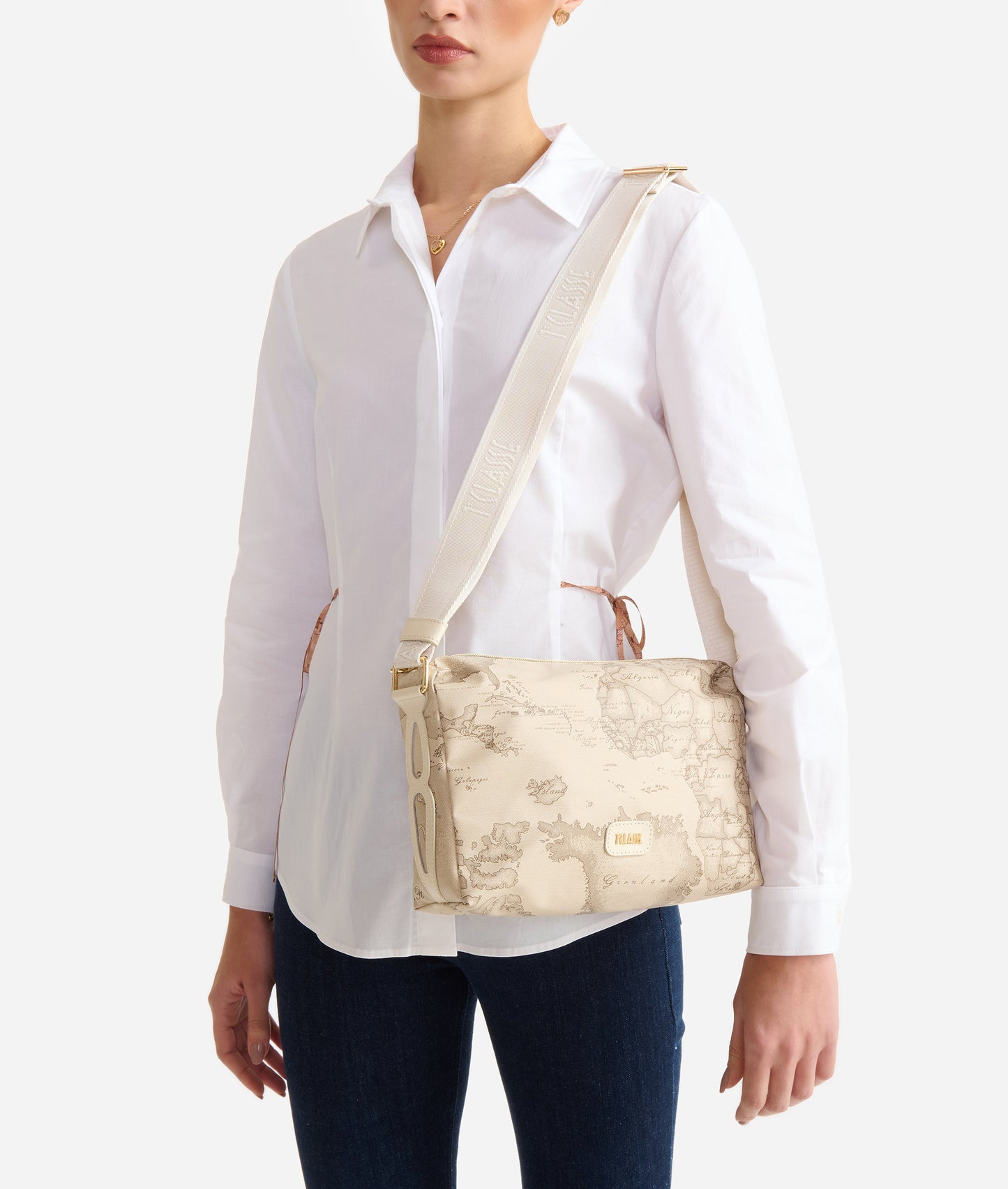 Tracollina in tessuto soft stampa Geo Safari - Soft Petals -Alviero Martini Prima Classe