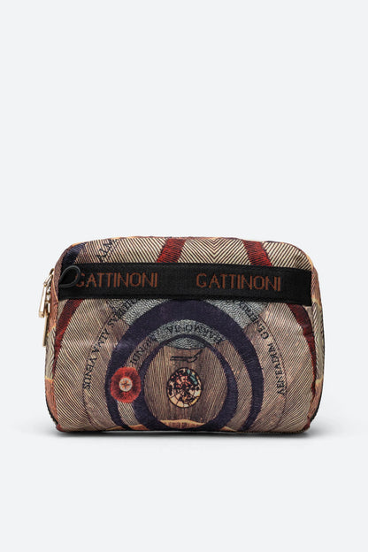 Beauty Case medio in nylon Stampa Planetarium Easy Chic Classic - Gattinoni