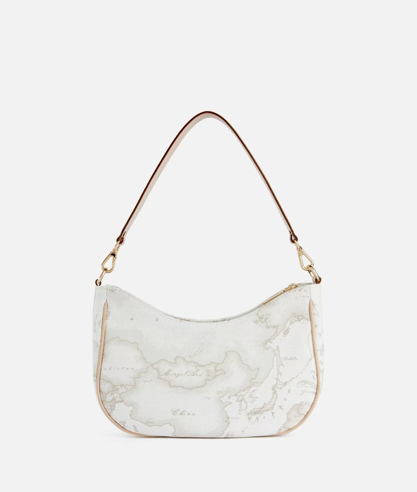 Borsa sottospalla in tessuto Geo White - Alviero Martini Prima Classe