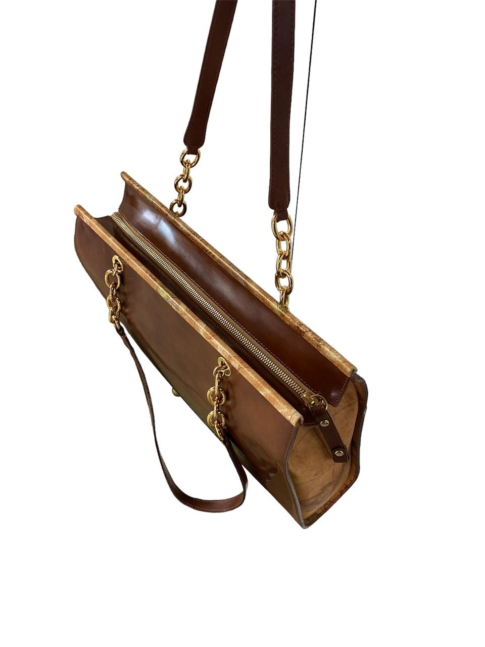 Borsa tote sottospalla in pelle spazzolata grande - Alviero Martini Prima Classe