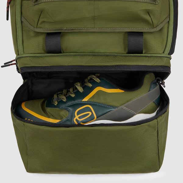 Zaino sportivo porta pc e iPad® in tessuto riciclato con vano porta scarpe - Arne - Piquadro