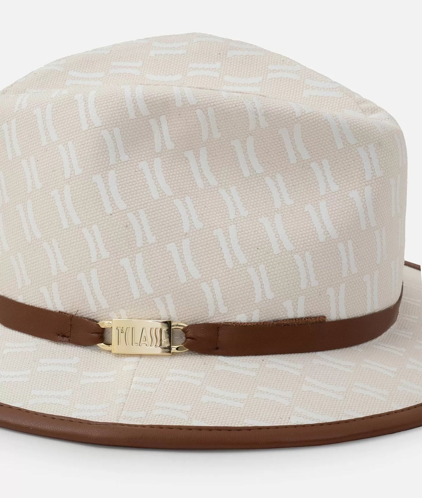 Cappello in cotone con stampa monogram - ecrù - Alviero Martini Prima Classe