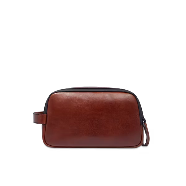 Necessaire da viaggio in pelle - Damiano - The Bridge