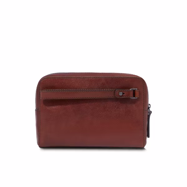 Pochette clutch uomo con manico in pelle - Damiano - The Bridge