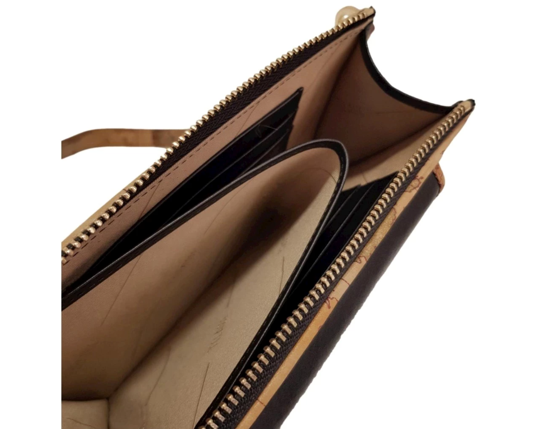 Pochette portacellulare con tracolla in pelle Geo Summer Feeling - Alviero Martini Prima Classe