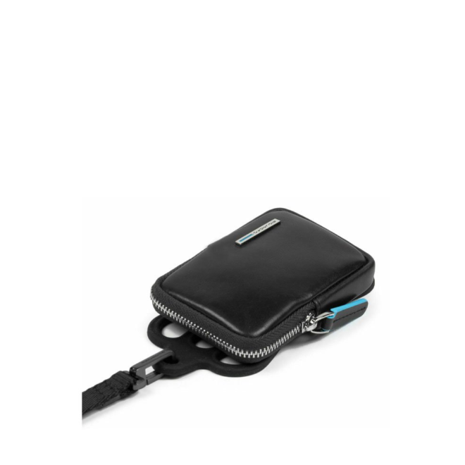 Porta cellulare da collo con custodia carte di credito - Blue Square - Piquadro