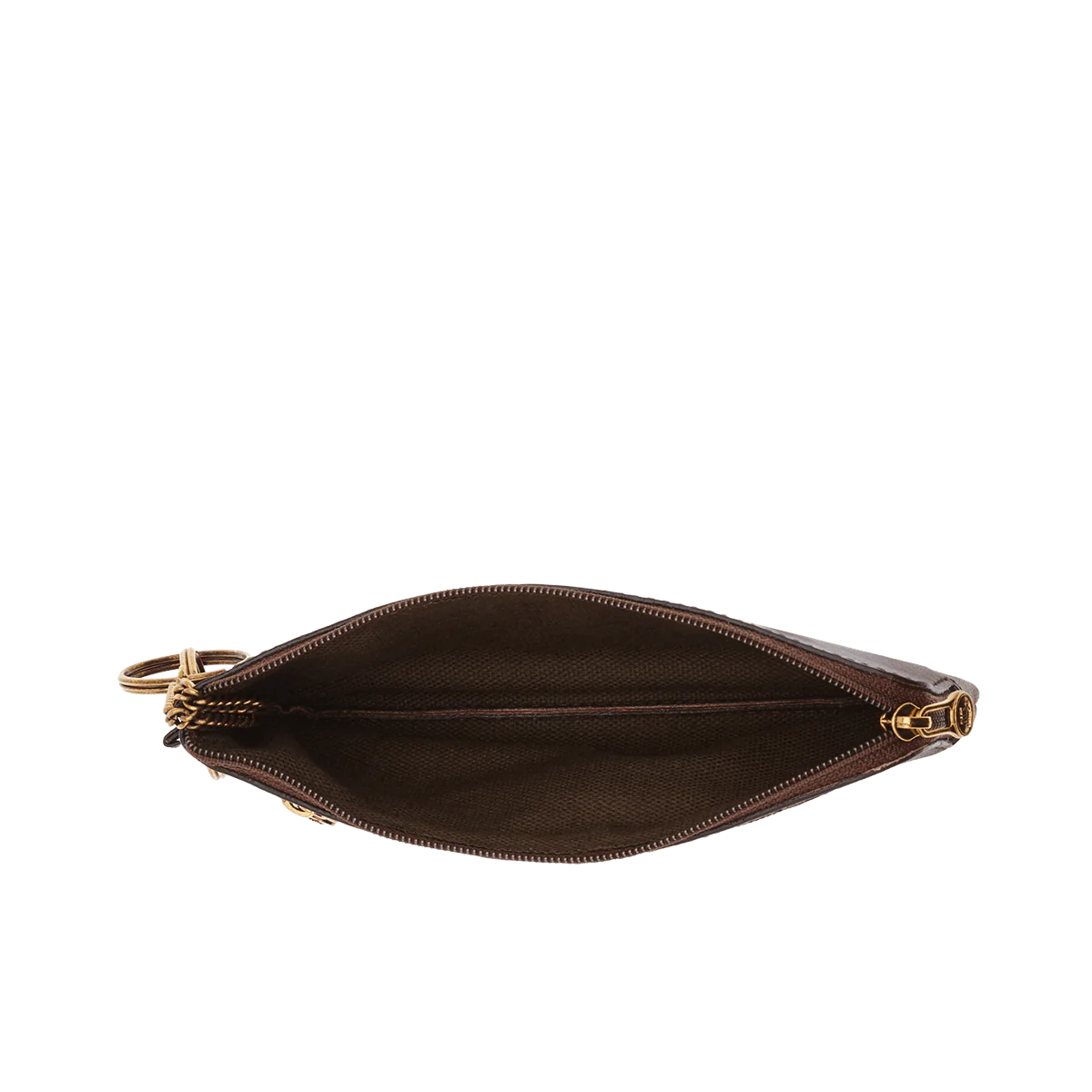 Portachiavi a busta lungo in pelle con 2 anelli - Story - The Bridge