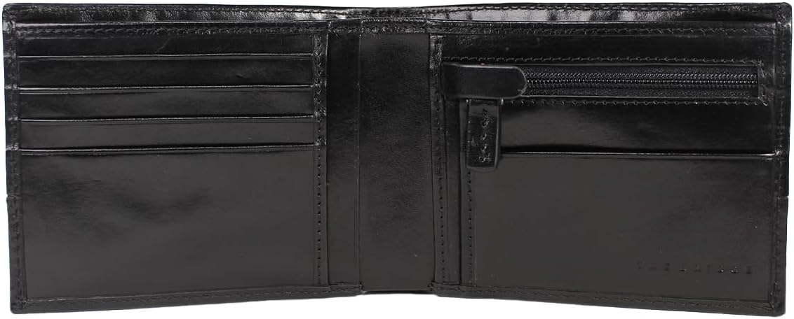 Portafoglio uomo in pelle con cerniera e Rfid -Damiano - The Bridge