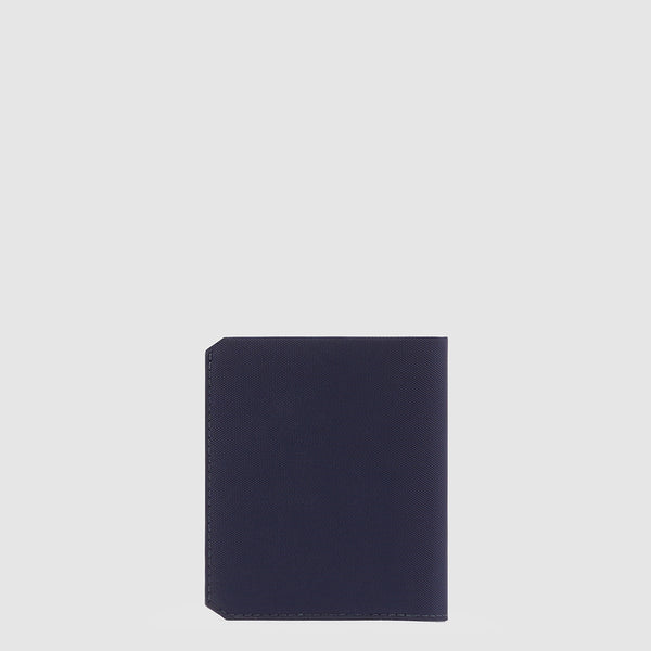 Portafoglio uomo piccolo - verticale in tessuto riciclato e pelle - Brief - Piquadro