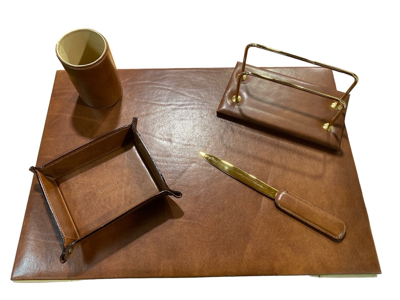 Set da scrivania in pelle 5 pezzi - Classic - Chiarugi – Pelletterie Pina  Ercolano