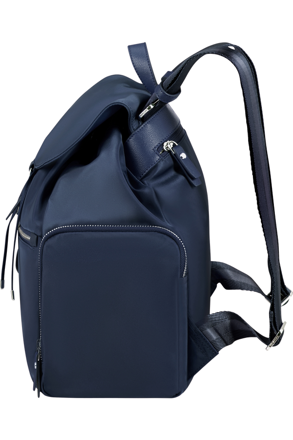 Zaino donna medio con tasche esterne in tessuto - Blue Nights - Karissa Evo - Samsonite