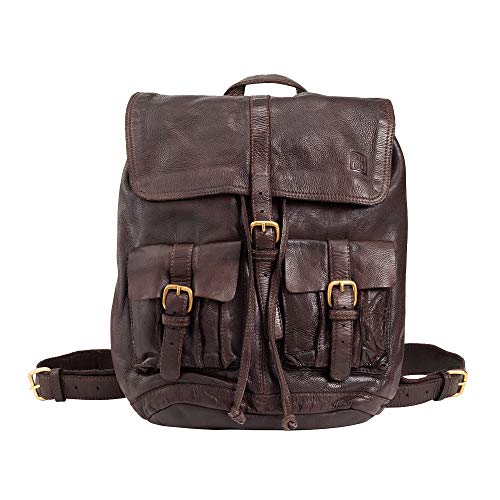 Zaino medio unisex in pelle morbida vintage - Dudubags - Cacao –  Pelletterie Pina Ercolano