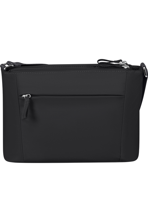 Borsa a tracolla in tessuto 3 cerniere small Nero - Move 5.0 - Samsonite