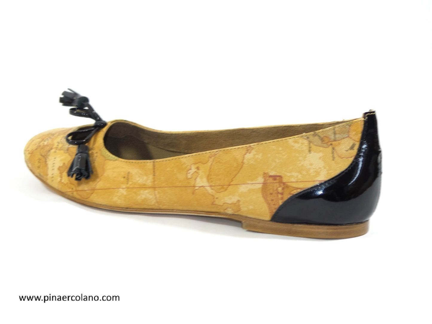 Ballerine da donna in pelle con fiocco nero misura 38 - Alviero Martini Prima Classe