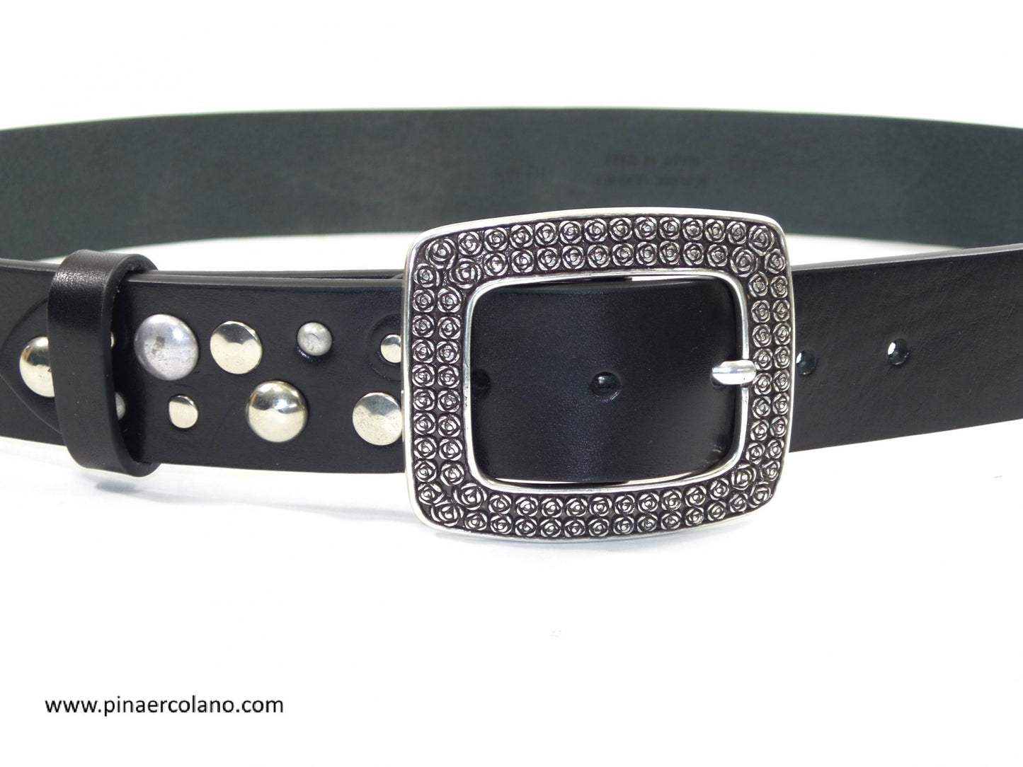 Cintura Donna Alemà in pelle con borchie