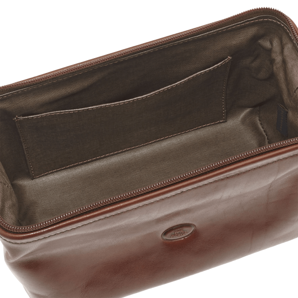 Beauty Case medio in cuoio - Story Viaggio - The Bridge