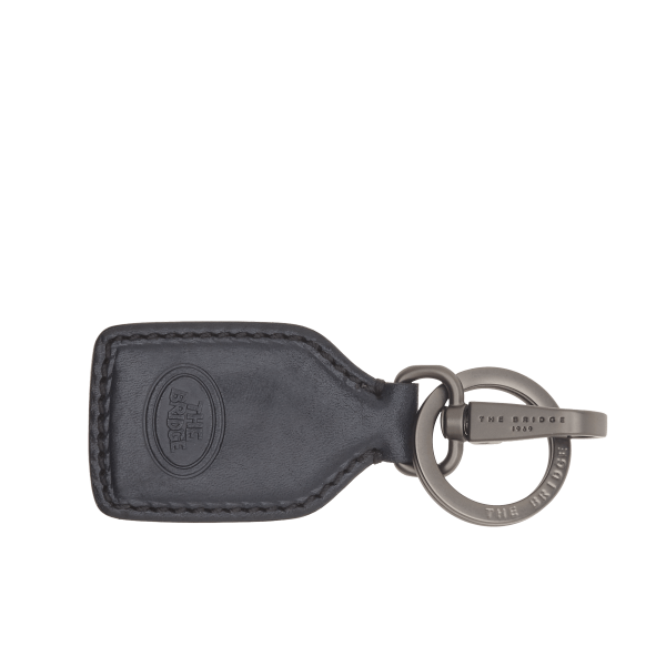 Portachiavi in pelle con ciondolo e gancio Duccio The Bridge