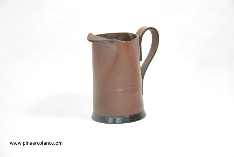 Bicchiere Porta penne in cuoio massello Kangaroo