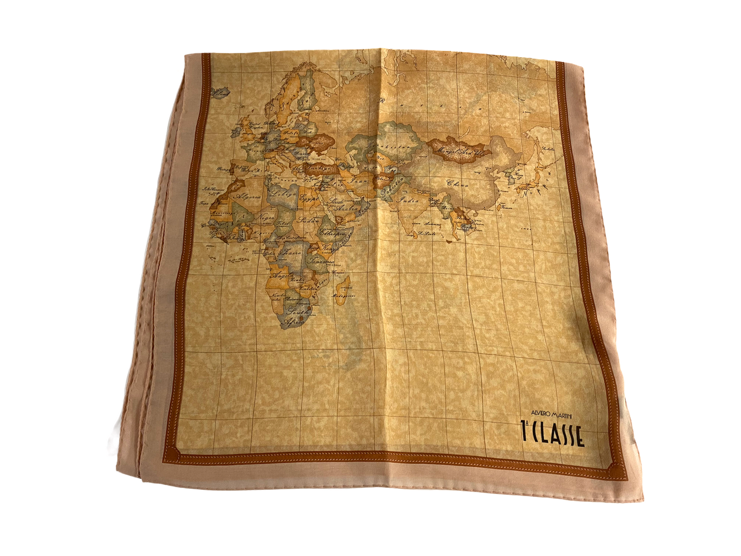 Sciarpa - Alviero Martini Prima Classe -Geo Classic - 45 x 180 cm Seta Chiffon