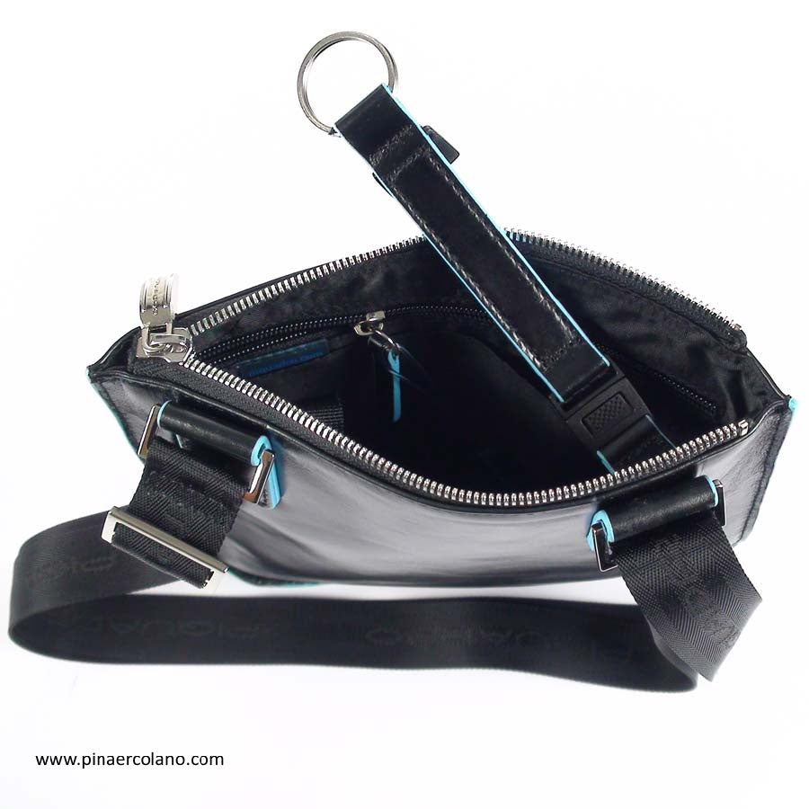 Borsello bandoliera da uomo piatto Blue Square Piquadro