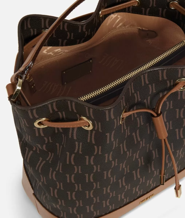 Borsa a secchiello arricciato - Monogram - Alviero Martini Prima Classe