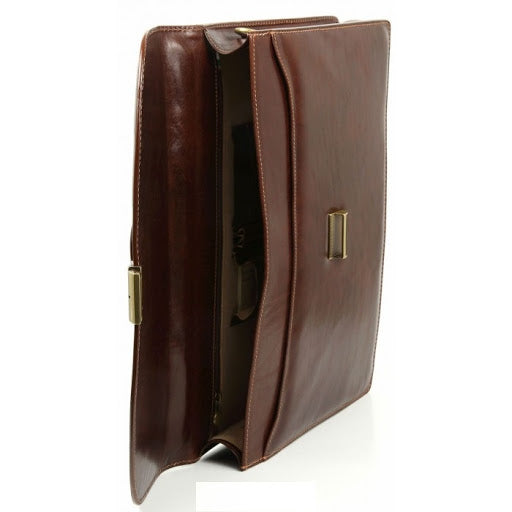 Cartella piccola uno scomparto in cuoio - Chiarugi Firenze