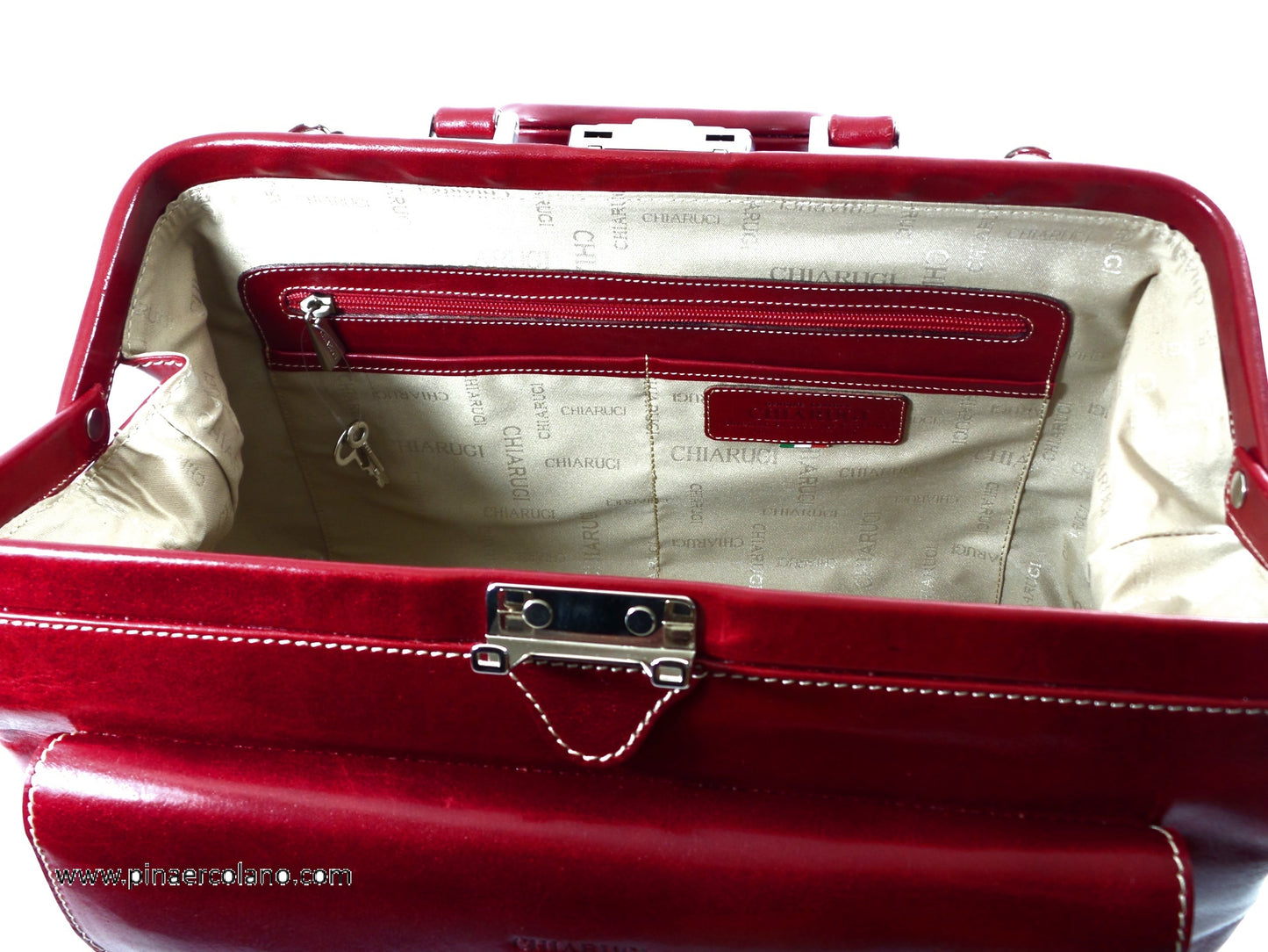Borsa da Medico con tasca esterna in cuoio Chiarugi