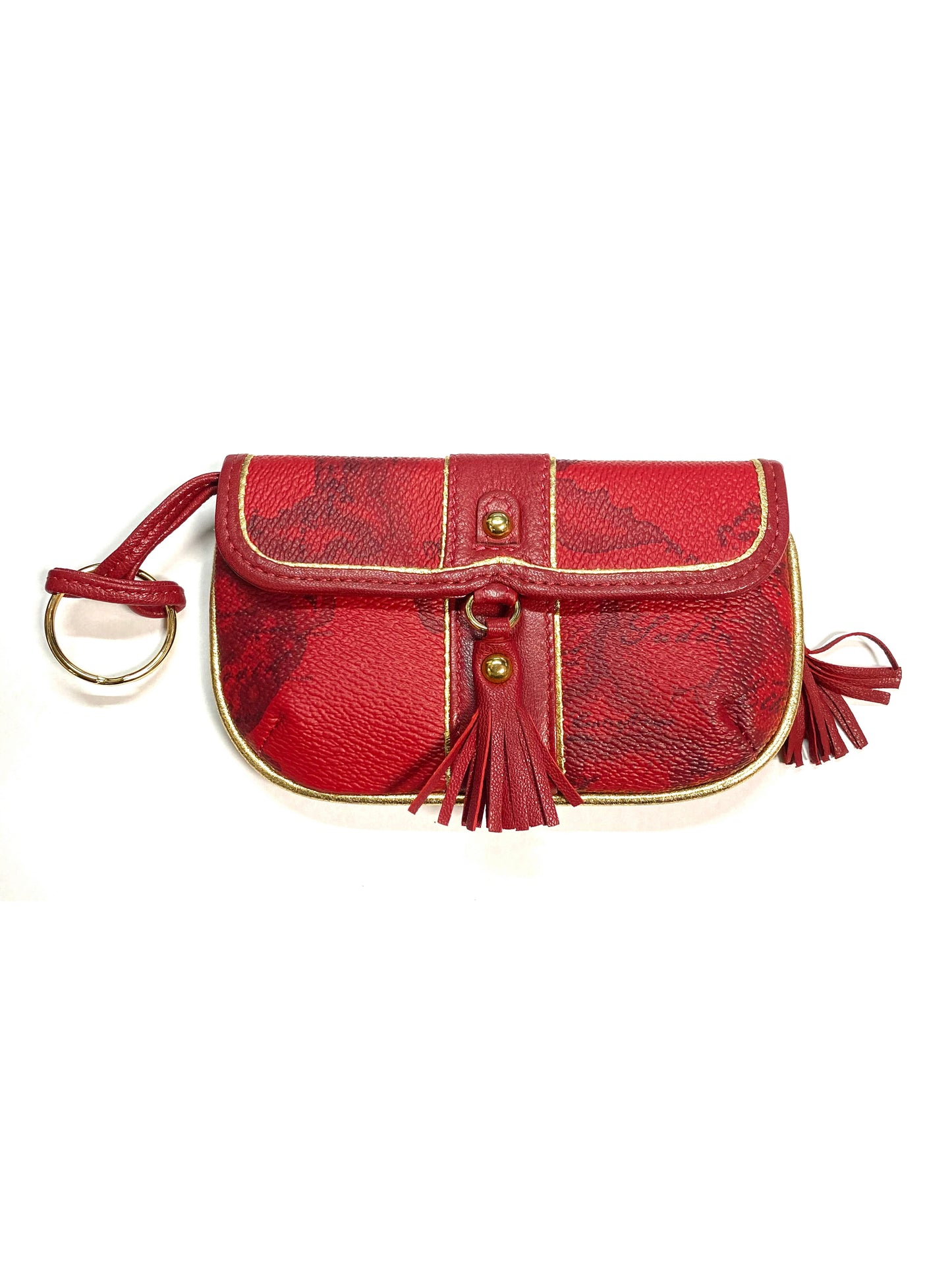 Bustina con ciondolo portachiavi Alviero Martini Prima Classe - Rosso