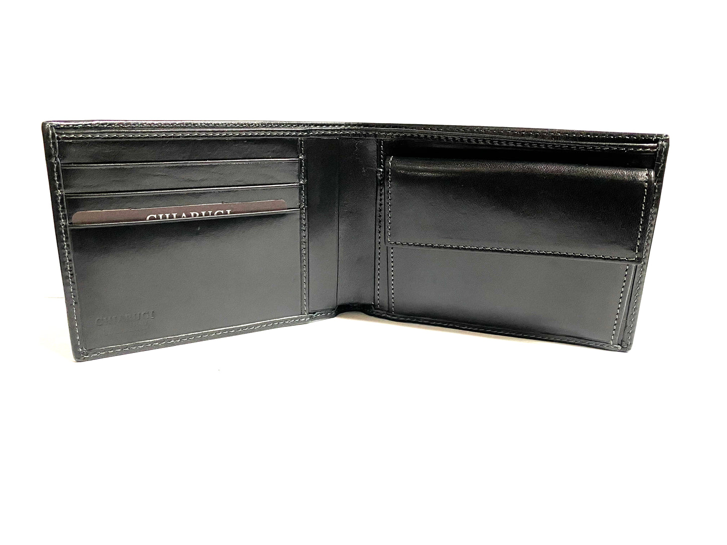 Portafoglio in cuoio con monete - Classic - Chiarugi Firenze