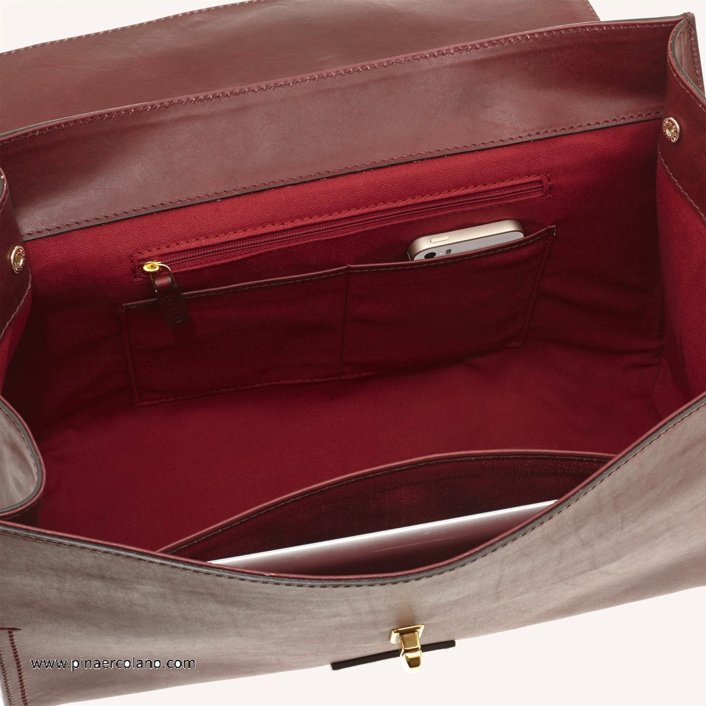 Borsa a Bauletto grande in cuoio Belleville - The Bridge