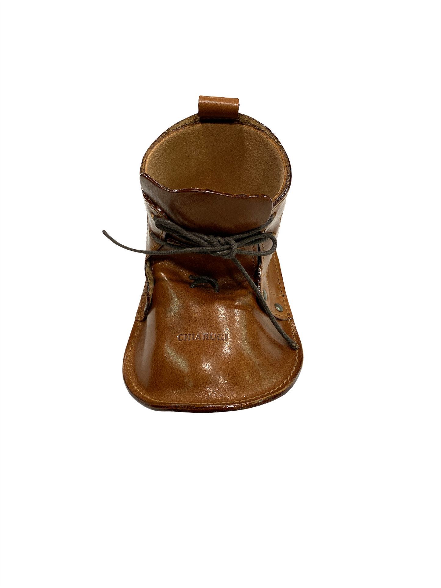 Porta penne Stivaletto in cuoio - Chiarugi Classic