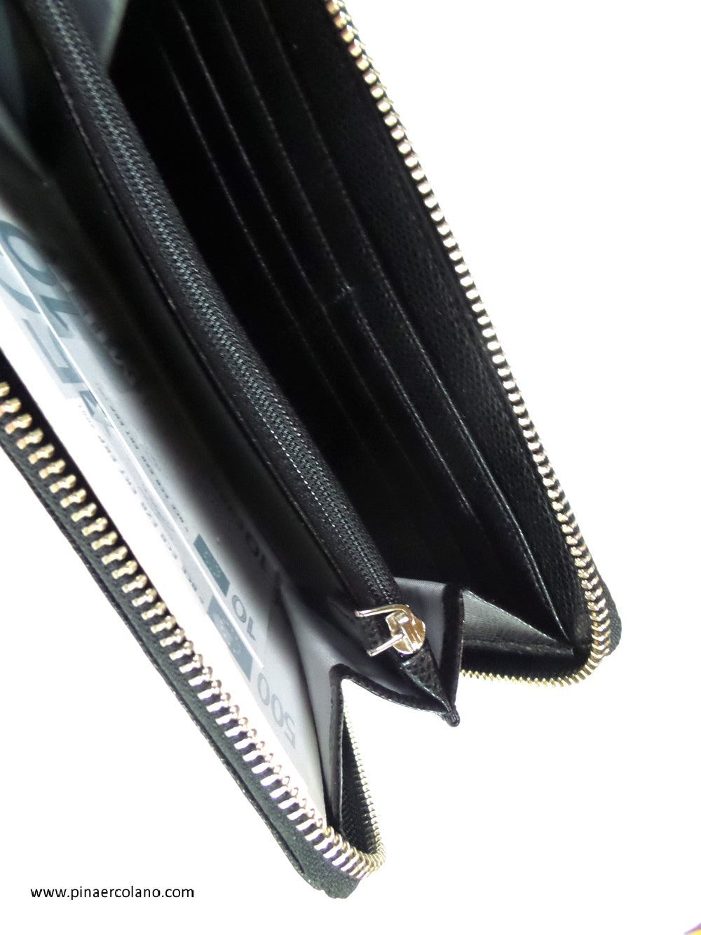 Portafoglio Donna Lungo Zip Around Piero Guidi LineaBold - Nero