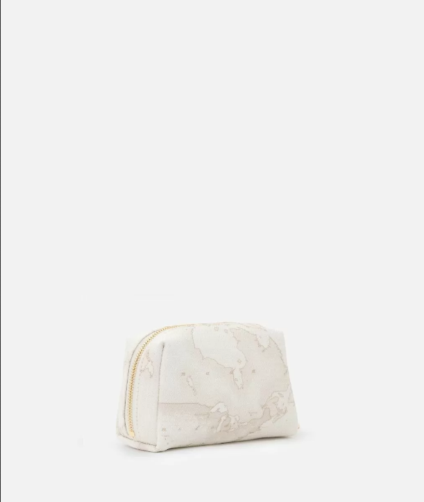 Beauty case piccolo 14 cm Alviero Martini Prima Classe Geo bianco