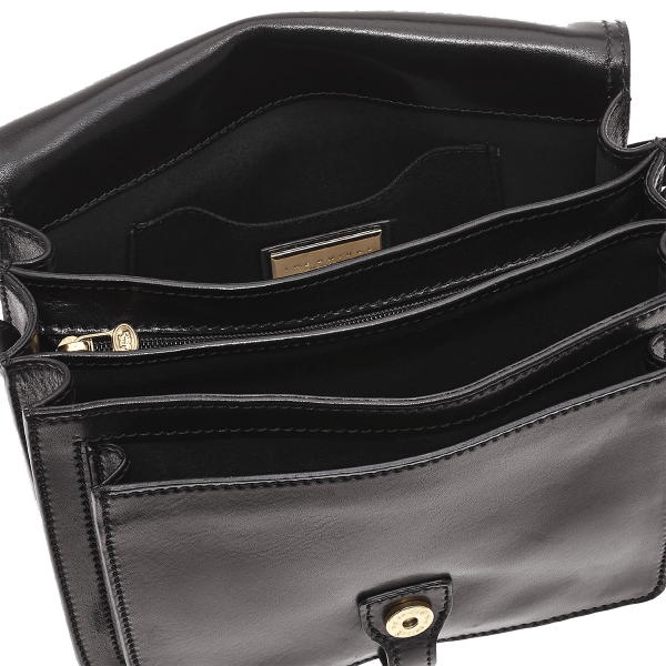 Borsa a tracolla tre scomparti in pelle - Story Donna - The Bridge