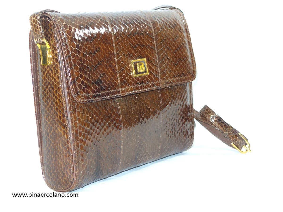 Borsa a tracolla piccolina rigida marrone