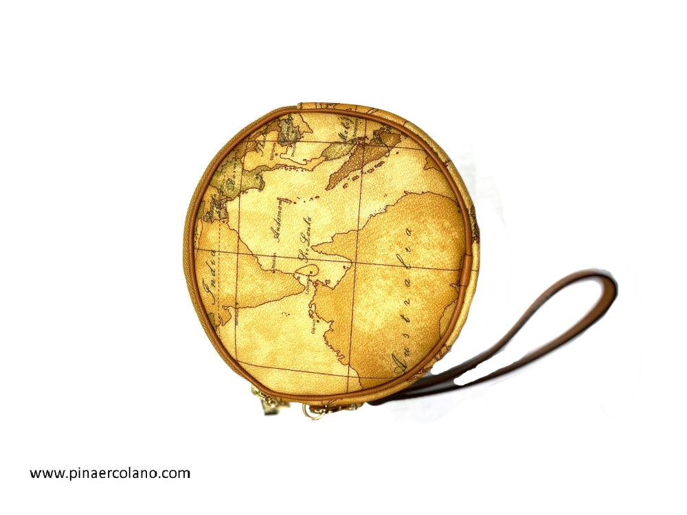 Pochette rotondo con manico - Alviero Martini prima Classe - Geo Classic