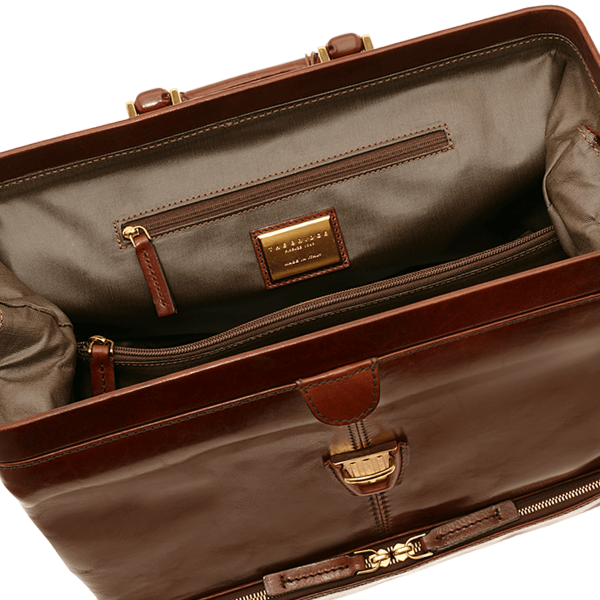 Borsa da medico doppio fondo in cuoio - Story Uomo - The Bridge