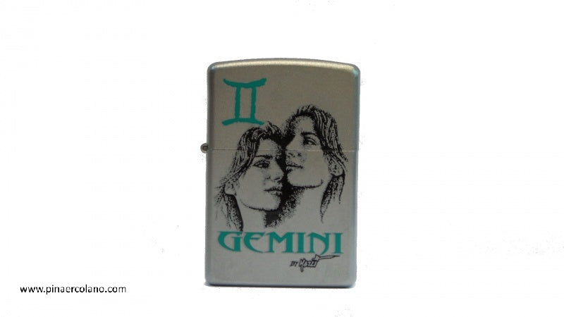 Accendino Zippo Originale a benzina ricaricabile - Segno zodiaco - Gemelli