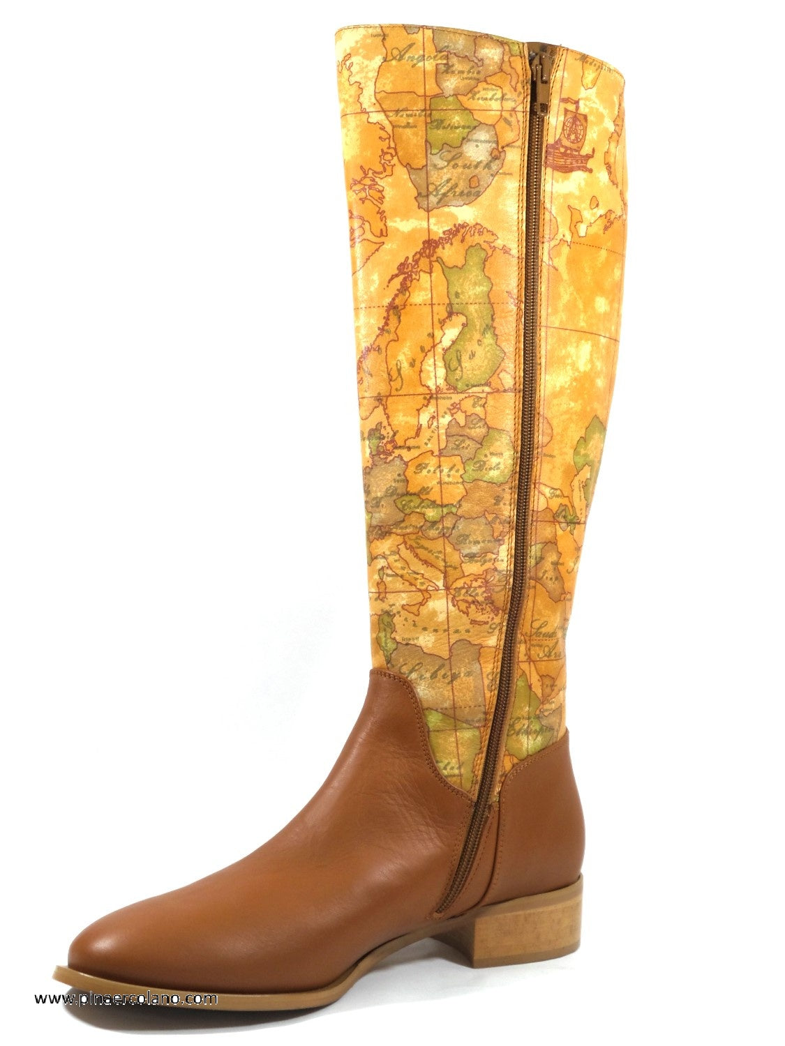 Stivali alti in pelle donna Alviero Martini Prima Classe Geo