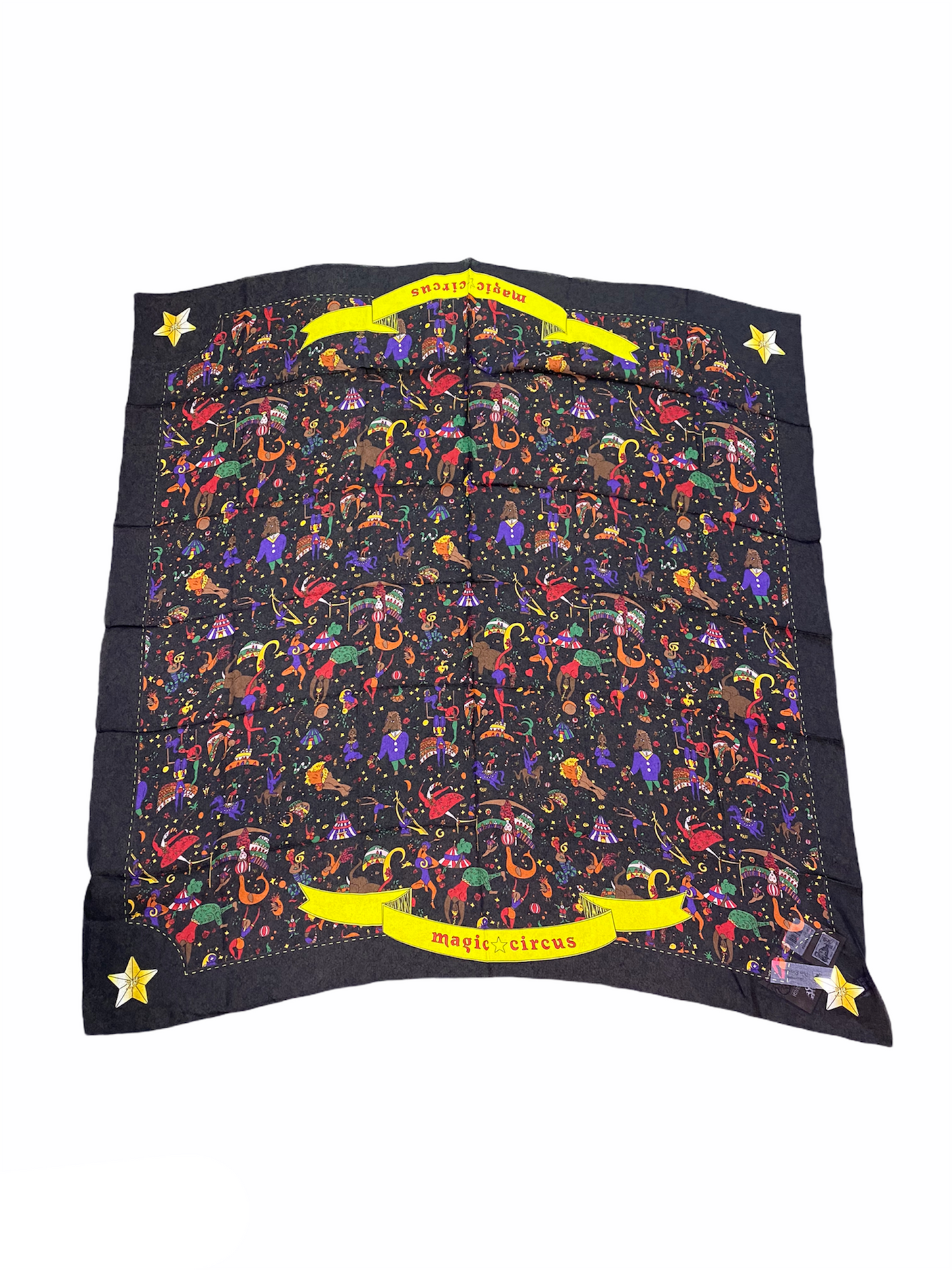 Foulard Maxi - Piero Guidi - Magic Circus 106 x 106 cm Chiffon di seta