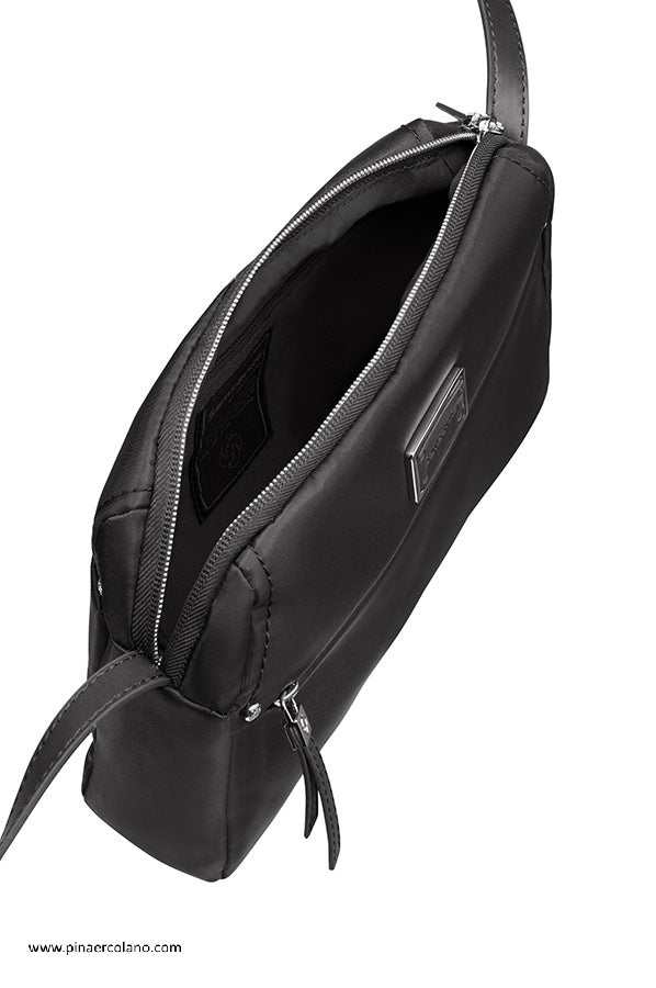 Borsa a Tracolla piccola in tessuto Samsonite City Air - Nero