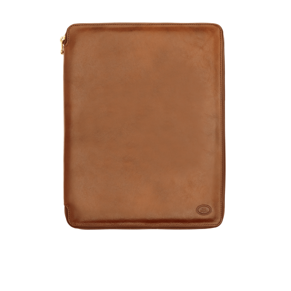 Porta Blocco A4 con cerniera in pelle - Story - The Bridge