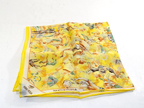 Fazzoletto da collo Magic Circus 100% Seta Chiffon 50x50 cm