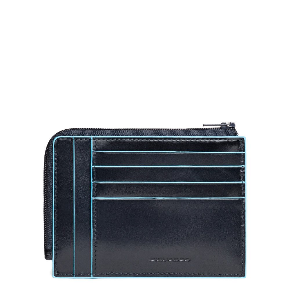 Bustina porta documenti con cerniera 12 cm RFID - Blue Square Piquadro