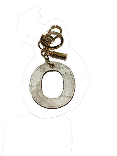 Portachiavi a ciondolo Lettere alfabeto Alviero Martini Prima Classe Geo Bianco O